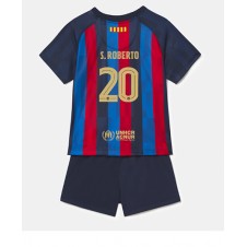 Barcelona Sergi Roberto #20 Hjemmedraktsett Barn 2022-23 Kortermet (+ korte bukser)